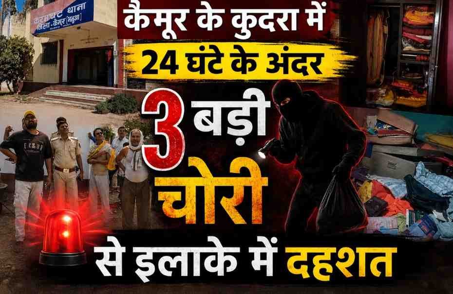 कैमुर में चोरों का तांडव 24 घंटे में तीन बड़ी वारदातों से सहमें लोग 2 100099746 1
