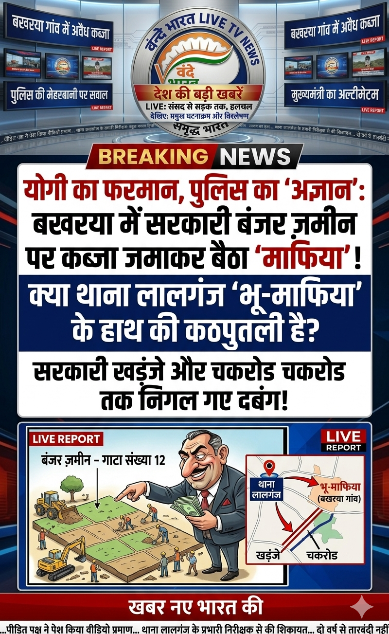 'खाकी' की मेहरबानी, 'भू-माफिया' की मनमानी: बखरया गांव में सरकारी ज़मीन बनी दबंगों की जागीर! 1 1779854701554