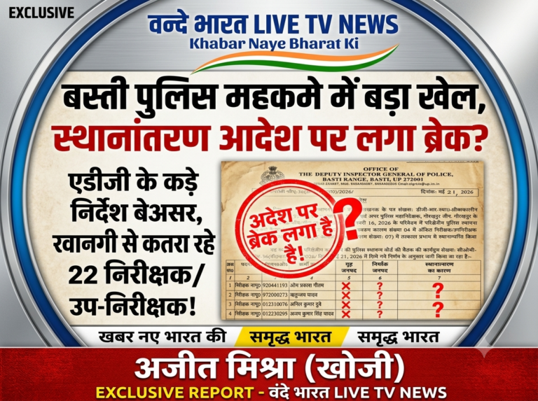 बस्ती पुलिस: क्या यहाँ वर्दी के आदेश से बड़ी ‘रसूख’ की ताकत है?