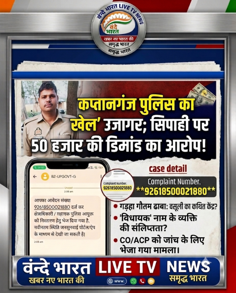 कप्तानगंज पुलिस का ‘वसूली गैंग’: सुविधा शुल्क न देने पर सिपाही ने दी फर्जी केस में फंसाने की धमकी