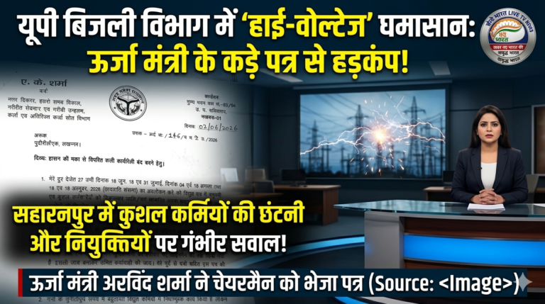 यूपी बिजली विभाग में ‘हाई-वोल्टेज’ घमासान: ऊर्जा मंत्री के कड़े पत्र से मची प्रशासनिक हलचल