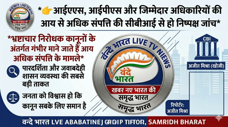 प्रशासनिक पारदर्शिता और आय से अधिक संपत्ति की निष्पक्ष जांच की आवश्यकता