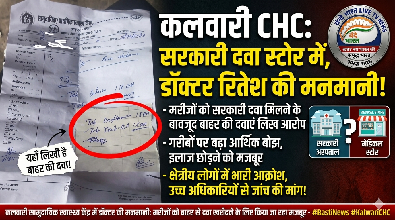 कलवारी CHC का 'कमीशन' तंत्र: सरकारी दवा स्टोर में, डॉक्टर साहब का ध्यान बाहर की दुकानों पर! 1 1781342543140
