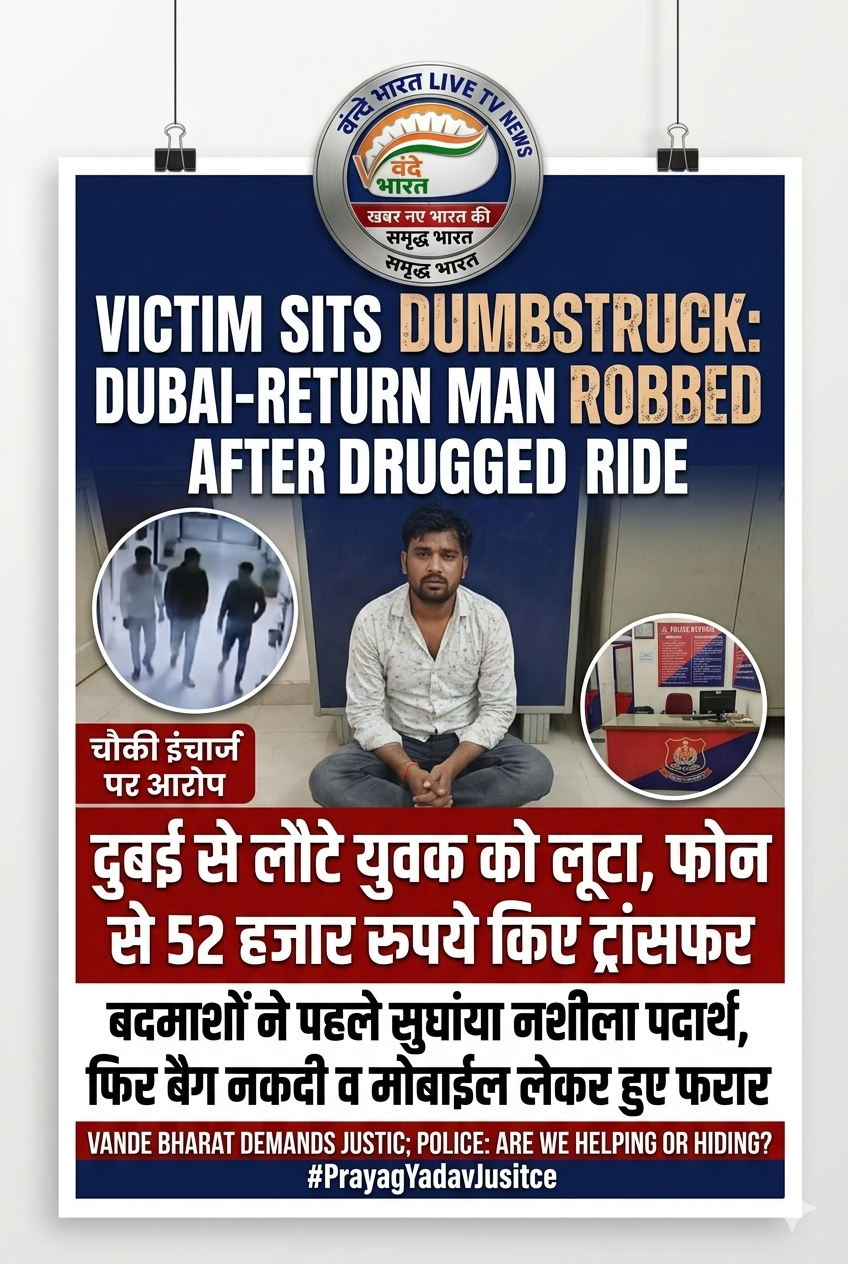 दुबई से लौटे युवक को बनाया निशाना: लिफ्ट देने के बहाने बदमाशों ने बेहोश कर लूटे 52 हजार रुपये 11 1781407936809