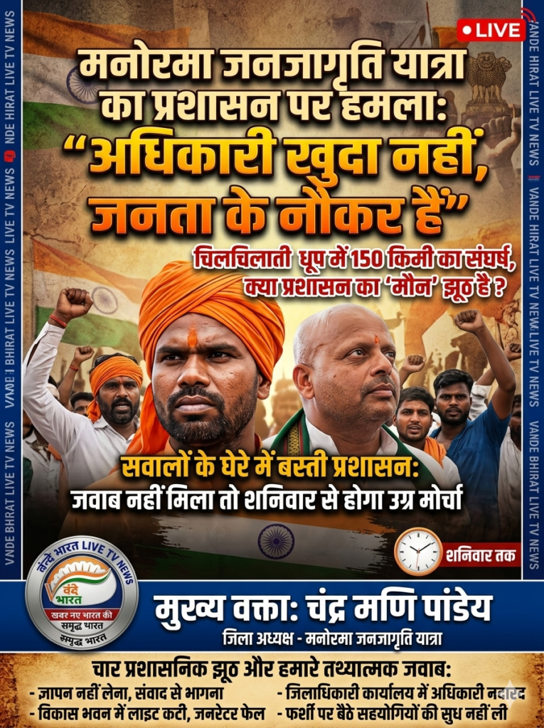 मनोरमा जनजागृति यात्रा बनाम जिला प्रशासन: आरोपों-प्रत्यारोपों के बीच फंसा न्याय का सवाल 1 1781606535113
