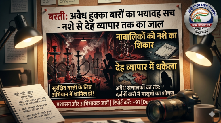हुक्का बार में ‘खत्म’ हो रहा बचपन: बस्ती के कैफे बन गए अपराध और देह व्यापार के सुरक्षित ठिकाने!