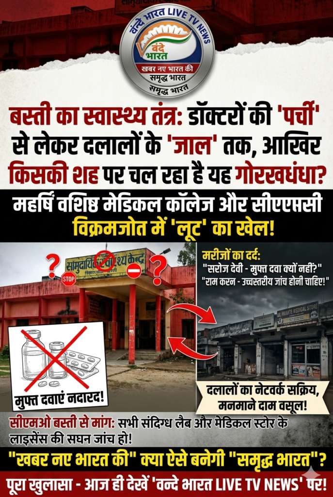 बस्ती में स्वास्थ्य व्यवस्था का 'काला खेल': दलालों की चांदी, मरीजों की बर्बादी! 1 1781762927837