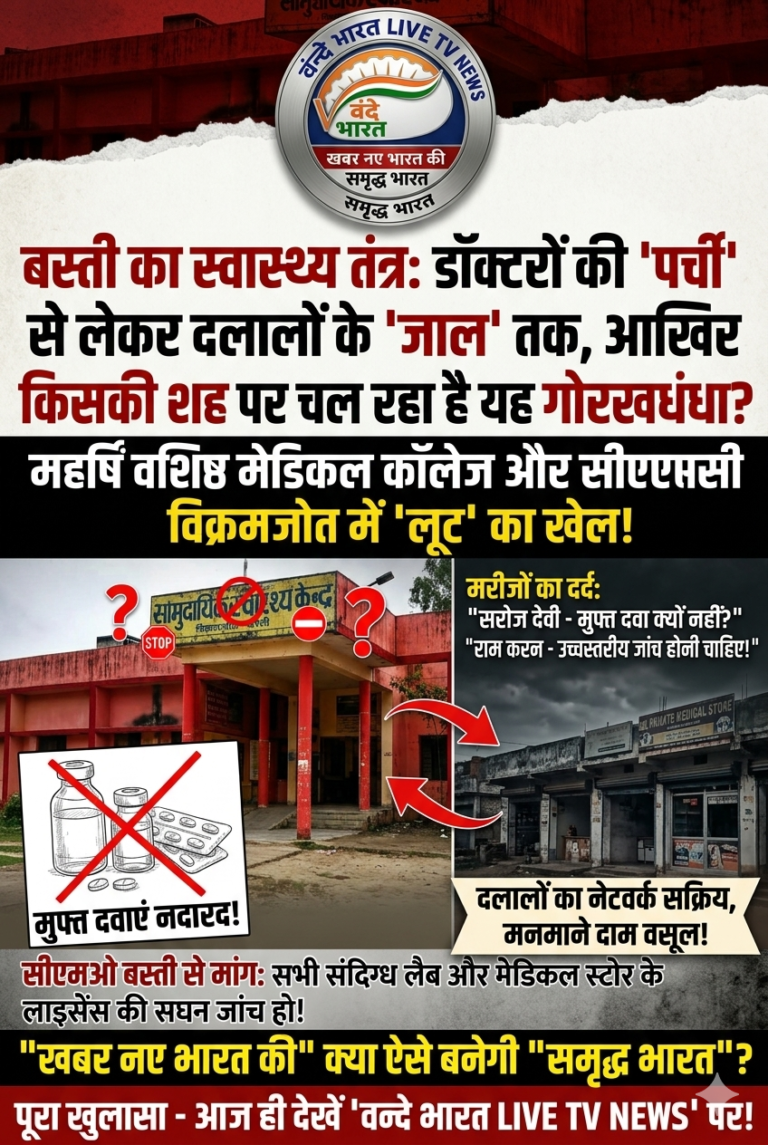 बस्ती में स्वास्थ्य व्यवस्था का ‘काला खेल’: दलालों की चांदी, मरीजों की बर्बादी!