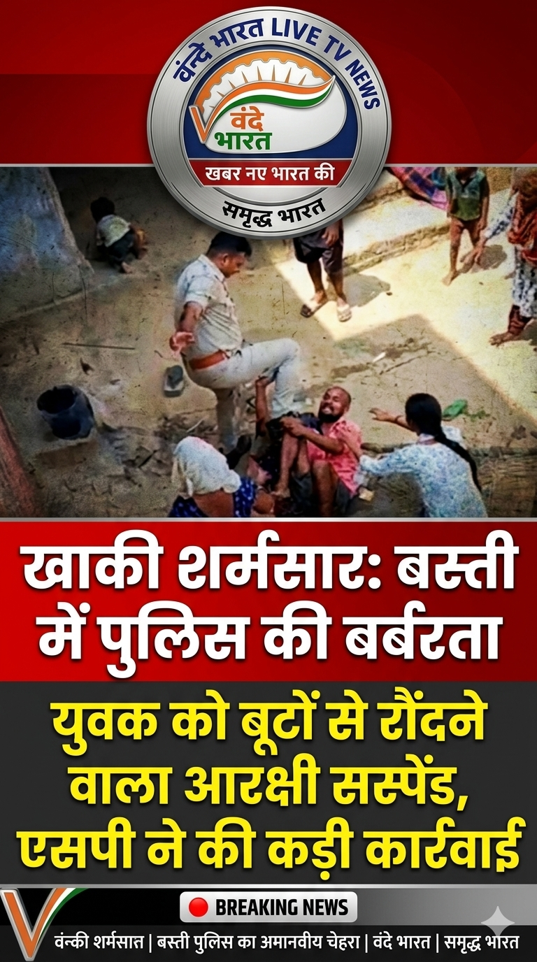 खाकी पर लगा दाग: वर्दीधारी सिपाही ने युवक को बूटों से रौंदा, एसपी ने की निलंबन की कार्रवाई