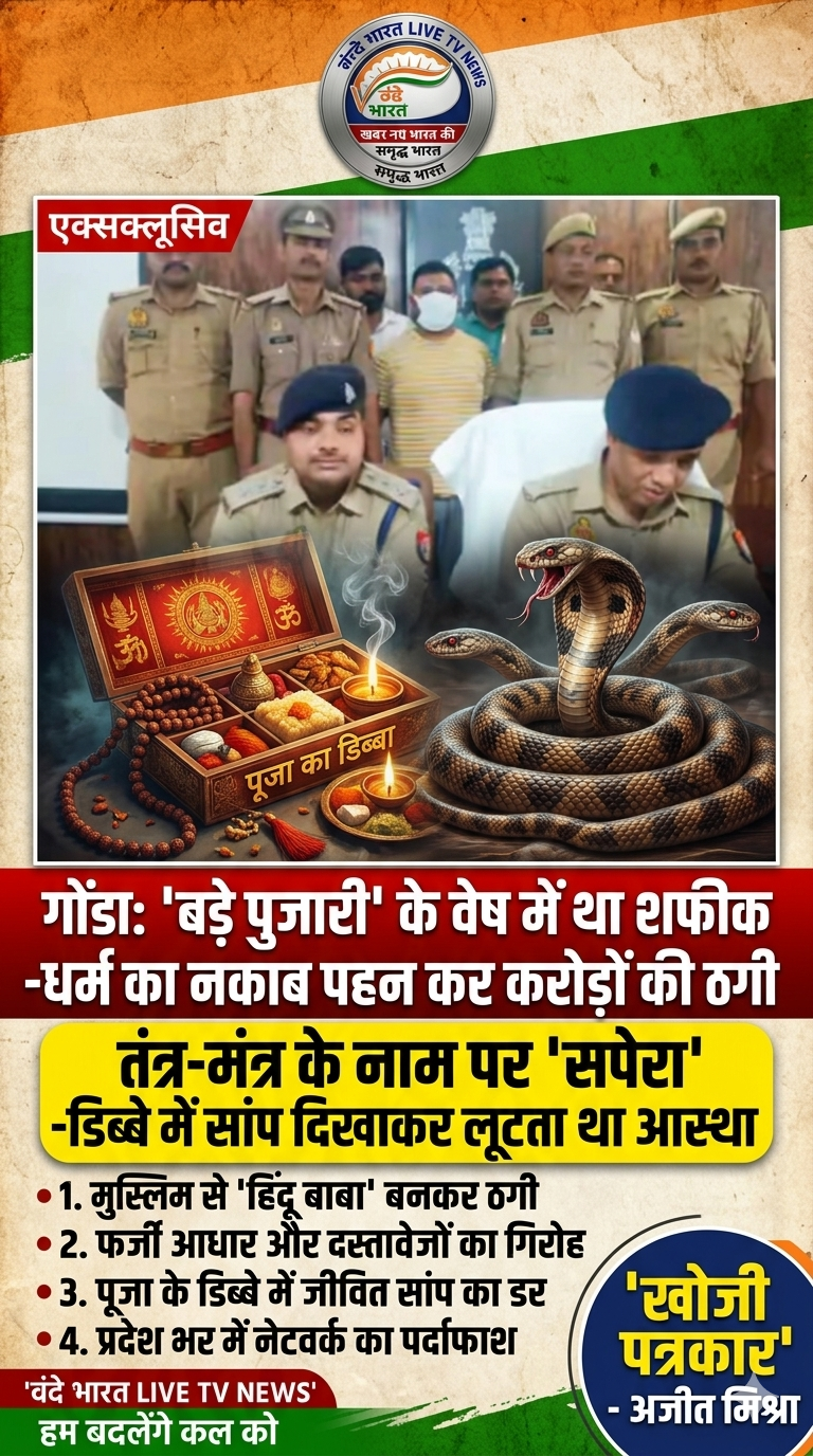 गोंडा में आस्था का कसाईखाना: ‘पंडित’ बनकर मुस्लिम युवक ने रचा था ठगी का काला जाल