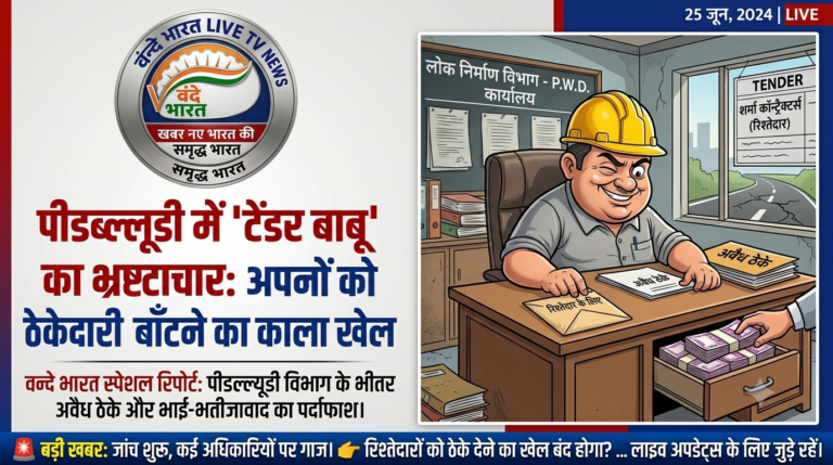 पीडब्ल्यूडी में ‘टेंडर बाबू’ का भ्रष्टाचार: अपनों को ठेकेदारी बाँटने का काला खेल