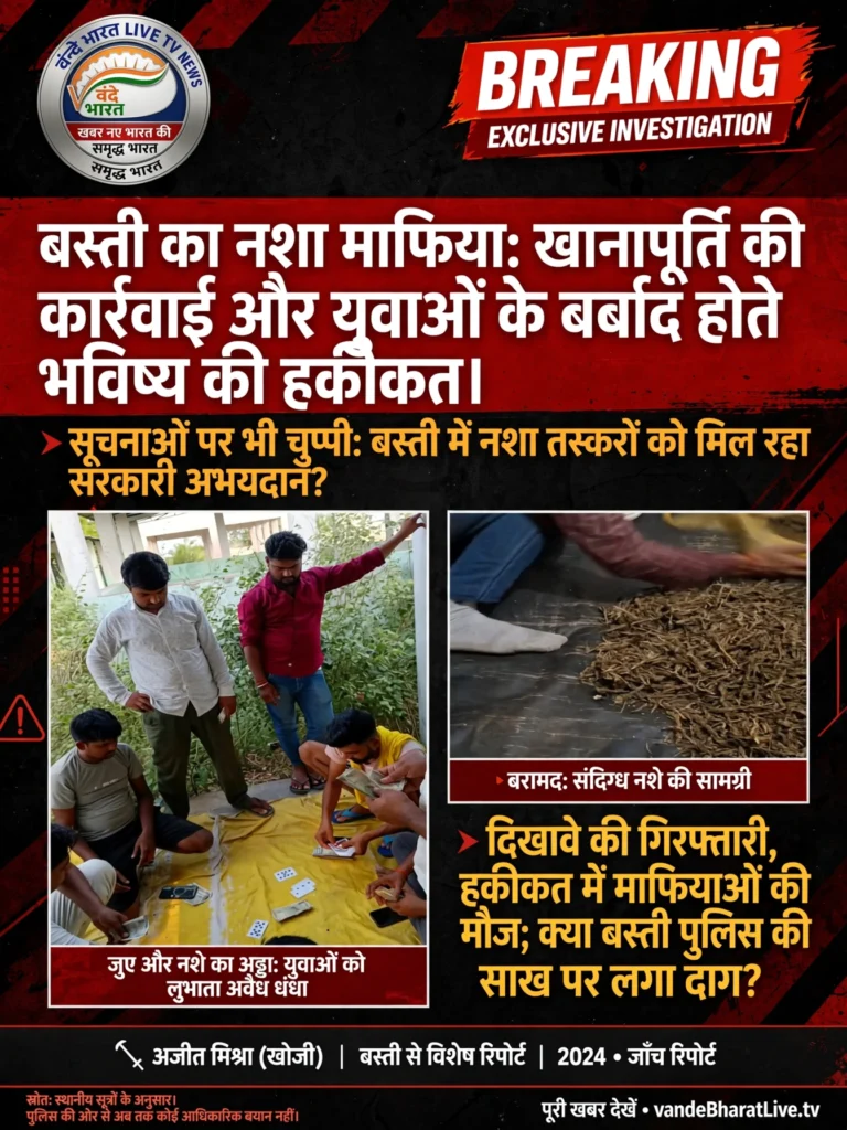 नशे की गिरफ्त में बस्ती: छोटी मछलियां जेल, ‘माफिया’ मालामाल, आखिर कौन है जिम्मेदार?