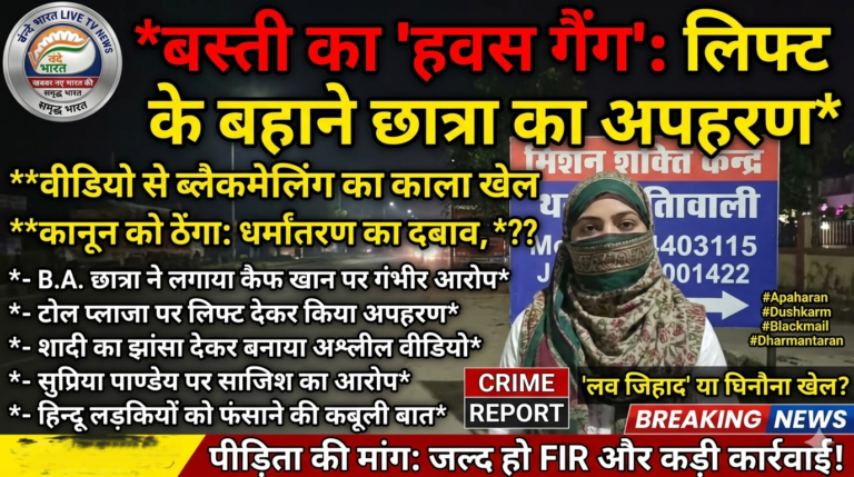 बस्ती का ‘हवस गैंग’: लिफ्ट के बहाने छात्रा का अपहरण, वीडियो से ब्लैकमेलिंग का काला खेल उजागर