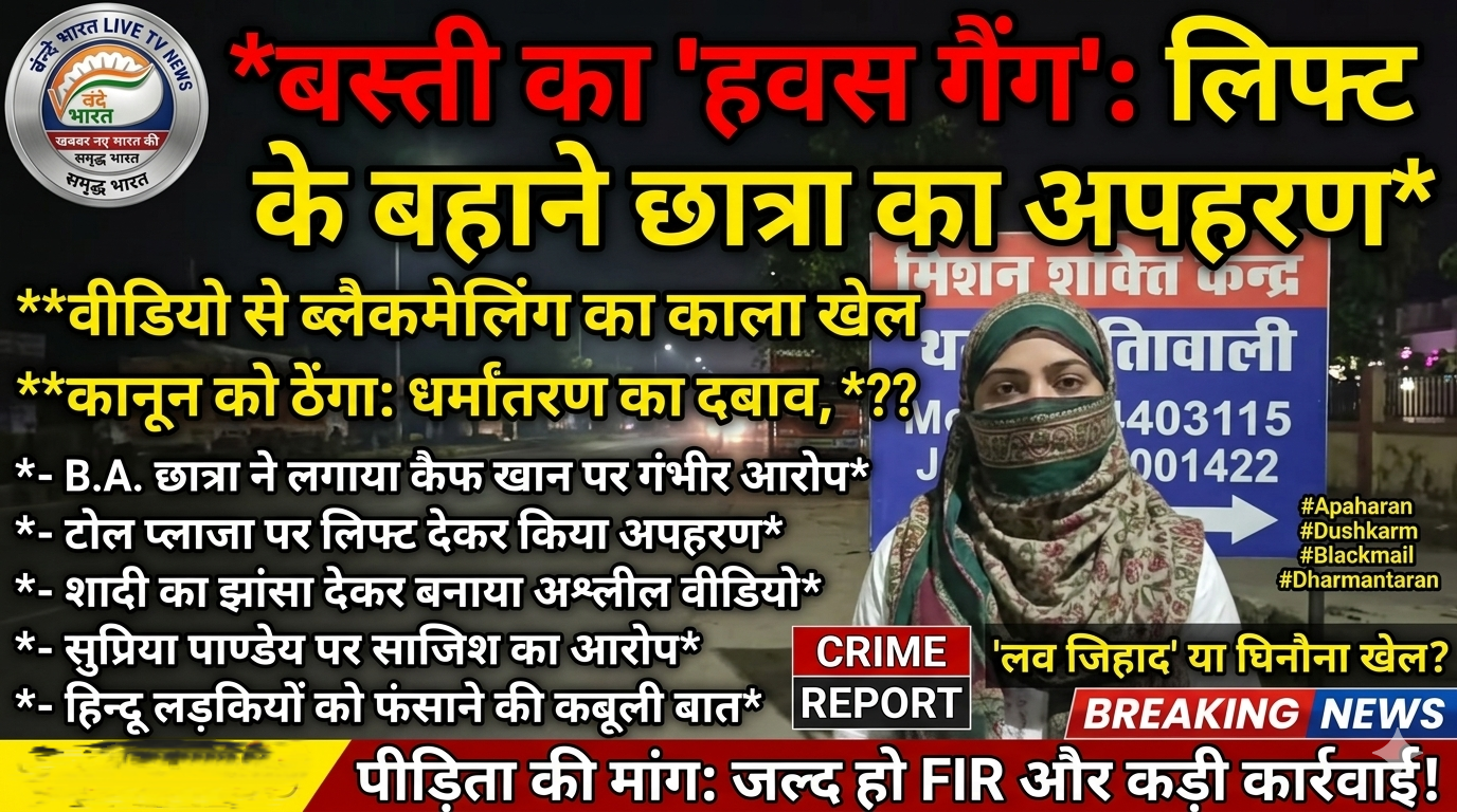 बस्ती का 'हवस गैंग': लिफ्ट के बहाने छात्रा का अपहरण, वीडियो से ब्लैकमेलिंग का काला खेल उजागर 11 IMG 20260619 112931