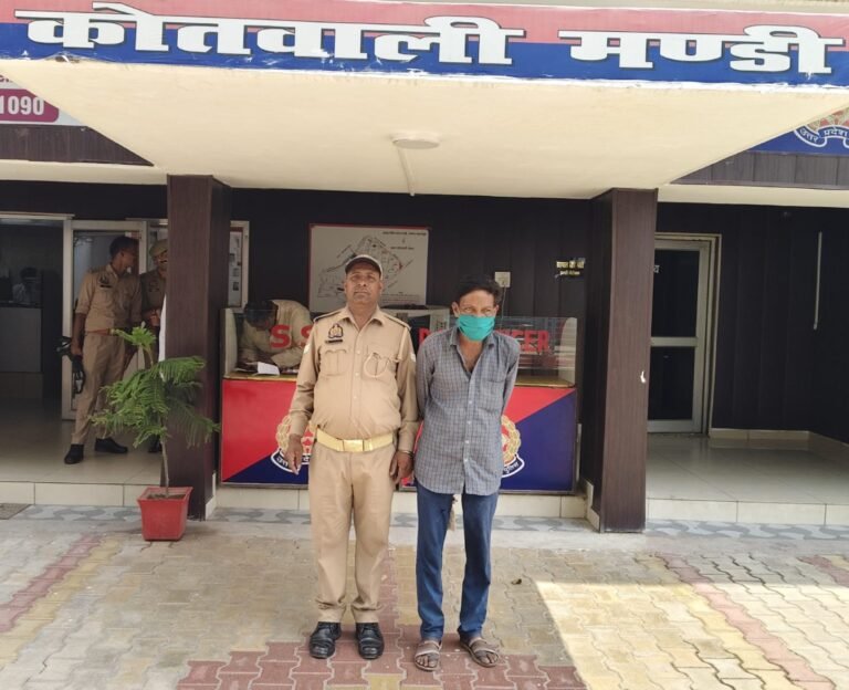सहारनपुर पुलिस की कार्रवाई: थाना मंडी पुलिस ने वारंटी अभियुक्त को किया गिरफ्तार