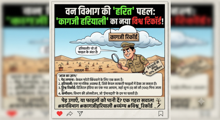 वन विभाग में ‘ईमानदारी’ की कीमत 50 फीसदी कमीशन: क्या यही है सरकारी विकास का सच?