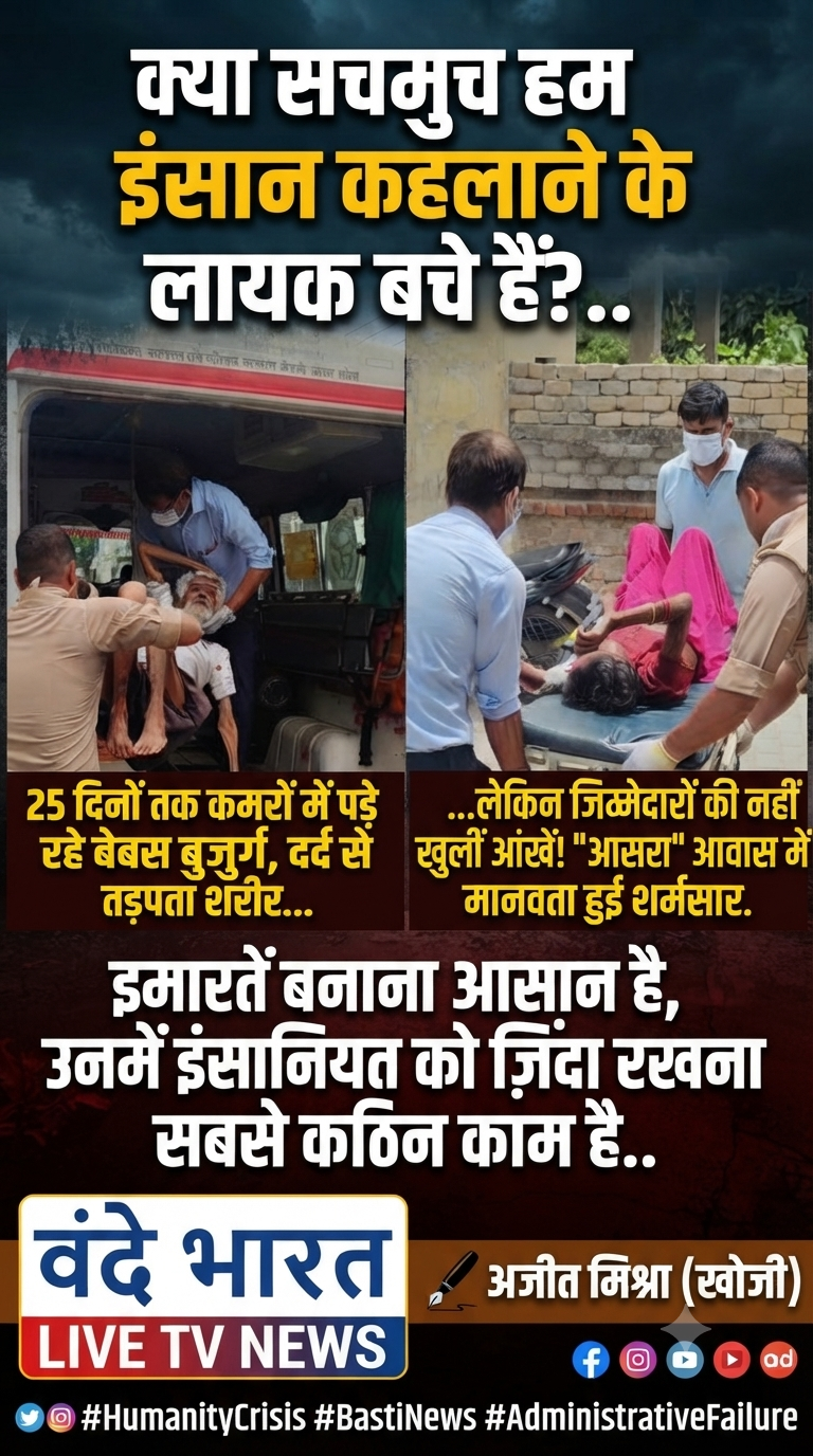 "आसरा" की आड़ में मौत का इंतज़ार: 25 दिनों तक तड़पते रहे बुजुर्ग, सिस्टम सोता रहा! 11 1783358345455