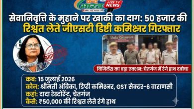 सेवानिवृत्ति के मुहाने पर खाकी का दाग: 50 हजार की रिश्वत लेते जीएसटी डिप्टी कमिश्नर गिरफ्तार 18 1784132166941