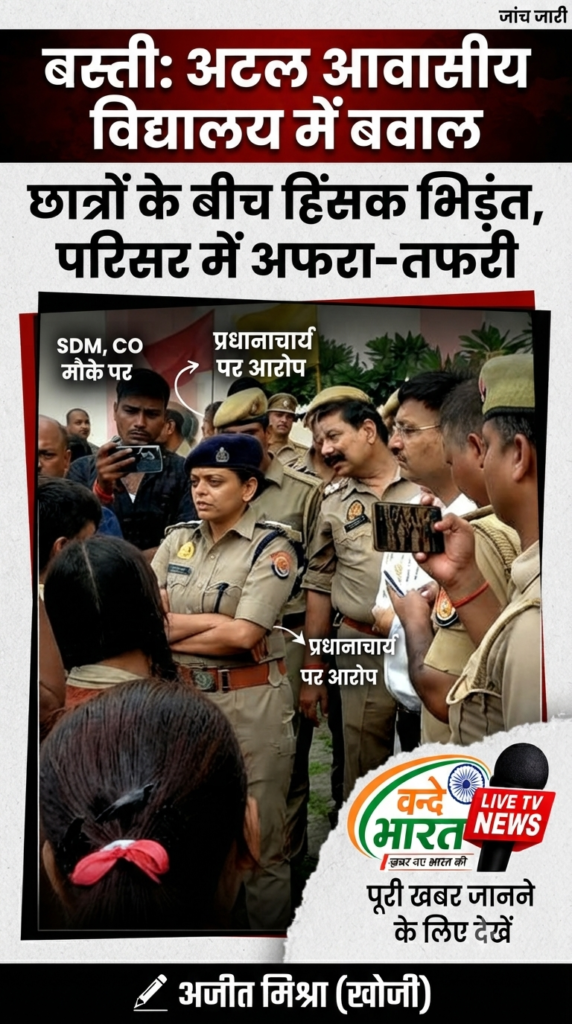 बस्ती में 'अटल' व्यवस्था पर लगा सवालिया निशान, छात्रों की भिड़ंत से दहला परिसर 1 1784277910209