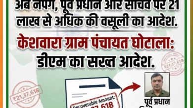 सरकारी खजाना लूटने वालों की अब खैर नहीं! बस्ती में 21 लाख के गबन पर प्रशासन का बड़ा एक्शन, पूर्व प्रधान और सचिव से होगी वसूली। 6 1784434720557