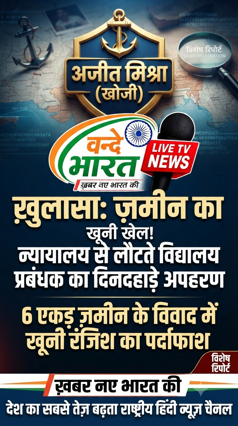 बस्ती में सनसनीखेज वारदात: न्यायालय से लौट रहे विद्यालय प्रबंधक का दिनदहाड़े अपहरण और जानलेवा हमला।