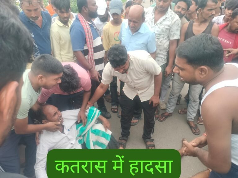 ट्रक के चपेट में आने से युवक की मौत गुस्साए लोगों ने महूदा -राज गंज  मुख्य को किया जाम