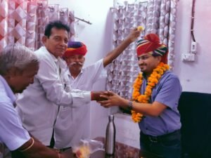 शिवजी राम बावरी बने पाली में उप पंजीयक खारड़ा सरपंच प्रतिनिधिमंडल ने किया स्वागत। 16 IMG 20260717 WA0088