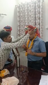 शिवजी राम बावरी बने पाली में उप पंजीयक खारड़ा सरपंच प्रतिनिधिमंडल ने किया स्वागत। 14 IMG20260717115856 01