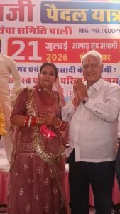 श्री गाजन माता जी पैदल यात्रा संघ में उमड़ा आस्था का जनसैलाब 11हजार भक्तों ने लगाई मां के दरबार में धोक। 5 IMG20260721130332 01