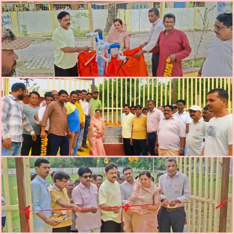 *दिव्यांगजन पार्क का पालिका अध्यक्ष सोनाली जैन ने पार्षदों के साथ किया भव्य लोकार्पण*