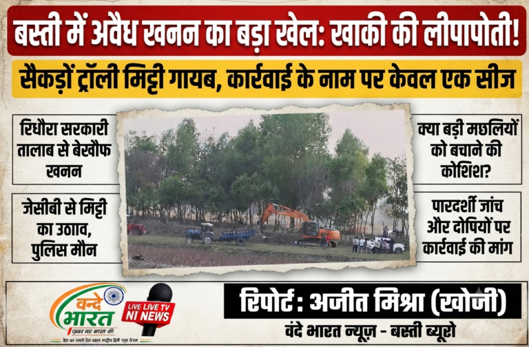सैकड़ों ट्रॉली मिट्टी गायब, एक सीज कर रस्म-अदायगी: घघौवा में अवैध खनन पर ‘खाकी’ की लीपापोती!
