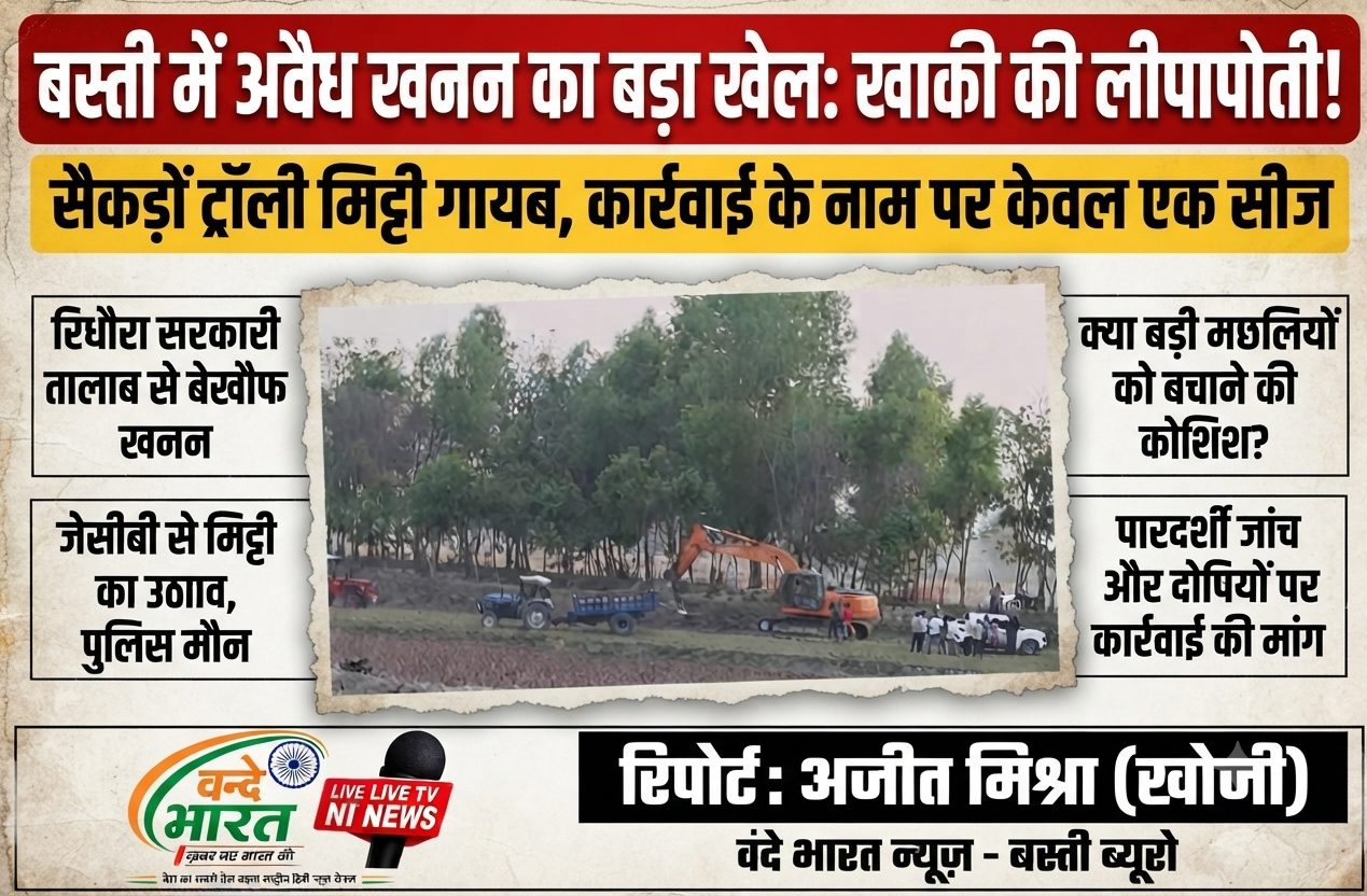 सैकड़ों ट्रॉली मिट्टी गायब, एक सीज कर रस्म-अदायगी: घघौवा में अवैध खनन पर 'खाकी' की लीपापोती! 1 1785739953395