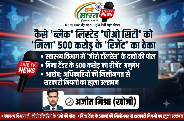 स्वास्थ्य विभाग में ‘जीरो टॉलरेंस’ के दावों की पोल: बस्ती में लखनऊ मेडिकल कॉलेज द्वारा ब्लैकलिस्टेड फर्म ‘पीओ सिटी’ को 500 करोड़ का रीजेंट ठेका बिना टेंडर के देने का गंभीर मामला।
