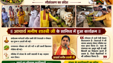 नारनौल में मासिक गौ सवामणी का भव्य आयोजन: हरि चरी व हरि सब्जी खिलाकर की गई गौसेवा, गौमाता की महिमा का हुआ गुणगान 19 ChatGPT Image Aug 6 2026 07 40 17 AM