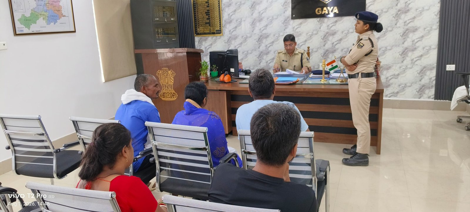 नगर पुलिस अधीक्षक गया द्वारा जनता दरबार में आमजनों की शिकायतें सुनी गई l 1 IMG 20260801 WA0230 scaled