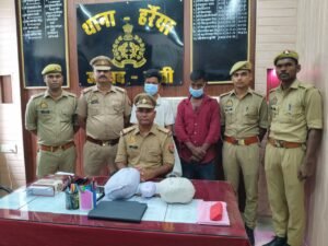 हर्रैया पुलिस का नशे के सौदागरों पर शिकंजा 3.3 किलो गांजा के साथ दो गिरफ्तार..* 2 IMG 20260805 WA0022