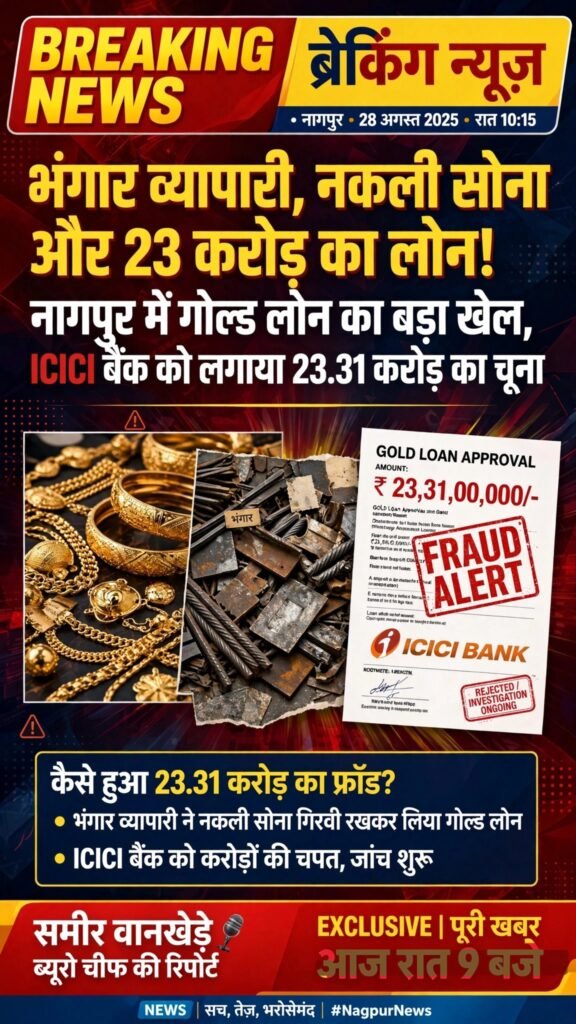 भंगार व्यापारी, नकली सोना और 23 करोड़ का लोन, नागपुर में गोल्ड लोन का बड़ा खेल 1 IMG 20260829 WA1719