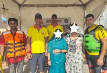 रेस्क्यू सफल, पैर फिसलने की वजह से डूब रही दो महिलाओं को बचाया। 27 IMG 20260808 101650