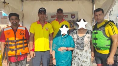 रेस्क्यू सफल, पैर फिसलने की वजह से डूब रही दो महिलाओं को बचाया। 12 IMG 20260808 101650