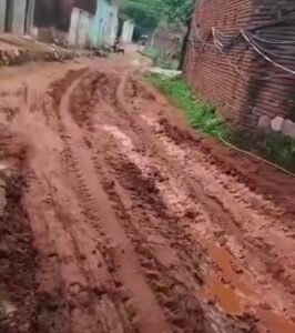 15 अगस्त से पहले ग्राम थर की सड़क बनी परेशानी का सबब 2 IMG 20260815 104757