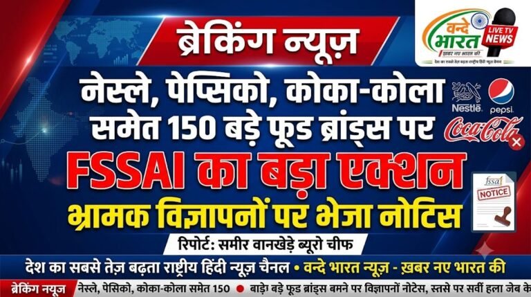 नेस्ले, पेप्सिको, कोका-कोला समेत 150 बड़े फूड ब्रांड्स पर FSSAI का बड़ा एक्शन, भ्रामक विज्ञापनों पर भेजा नोटिस