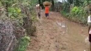 ग्राम पंचायत टोरिया में सड़क निर्माण न होने से ग्रामीणों की परेशानी। 3 IMG 20260826 165231