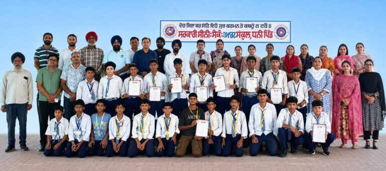 ਧਨੀ ਪਿੰਡ ਸਕੂਲ ਕਬੱਡੀ ਅੰਡਰ-17, ਵਾਲੀਬਾਲ ਅੰਡਰ-14 ਅਤੇ ਬੈਡਮਿੰਟਨ ਅੰਡਰ-14 ਚ’ ਬਣਿਆ ਜੋਨ ਚੈਂਪੀਅਨ