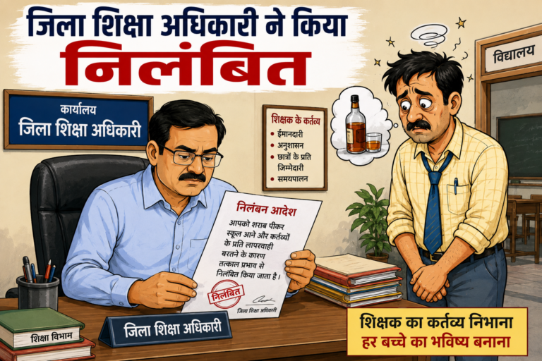 *शराब के नशे में मिले प्रधान पाठक, तत्काल निलंबित*’