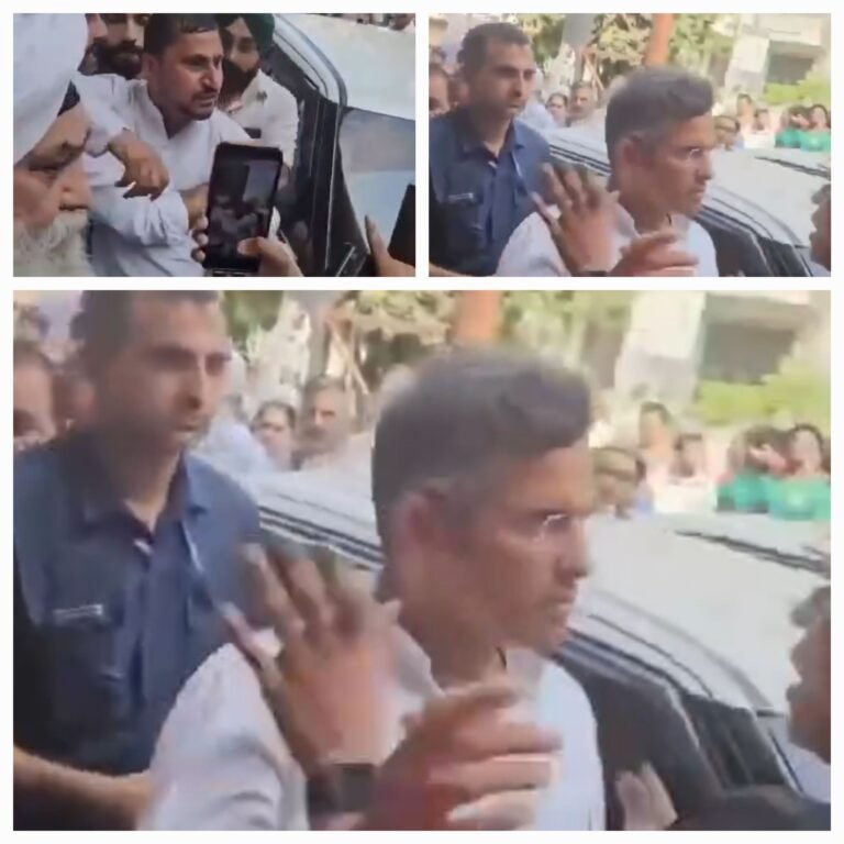 Delhi Minister Pravesh Verma slapping a youth
