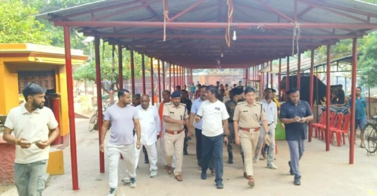 नगर पुलिस अधीक्षक गया द्वारा आगामी विश्वप्रसिद्ध पितृपक्ष मेला 2026की सुरक्षा एवं प्रशासनिक तैयारियों के मद्देनजर प्रेत शिला वेदी स्थल का निरीक्षण किया गया l