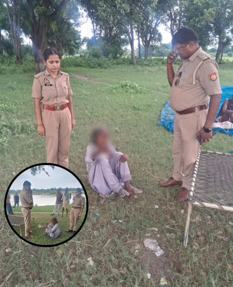 बूढ़ी राप्ती नदी में कूदी मानसिक रूप से विक्षिप्त महिला, पुलिस ने गोताखोरों की मदद से बचाया