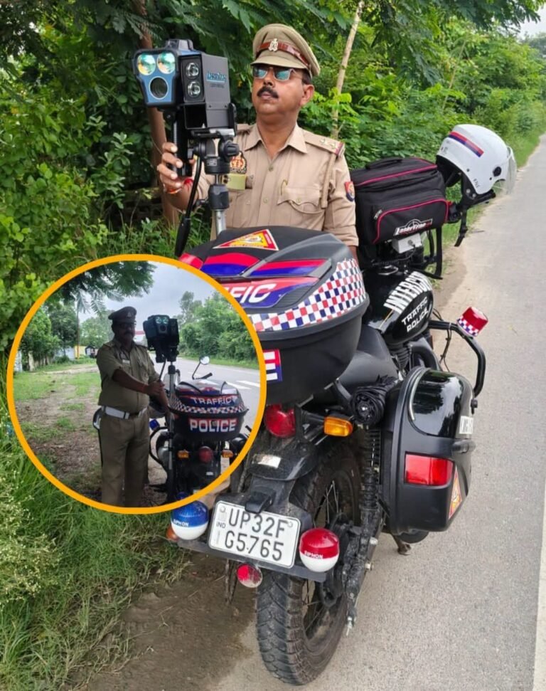 ओवरस्पीडिंग पर यातायात पुलिस का शिकंजा, 67 वाहनों के चालान