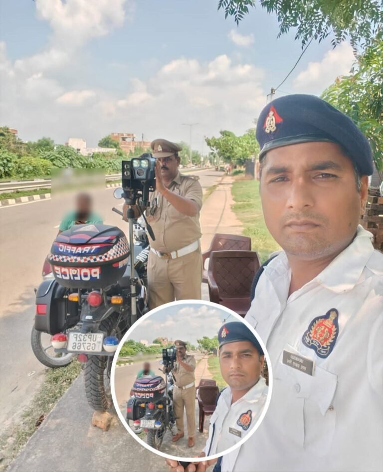 यातायात पुलिस ने तेज गति से वाहन चलाने वालों पर कार्रवाई की, 67 वाहनों पर जुर्माना लगाया गया
