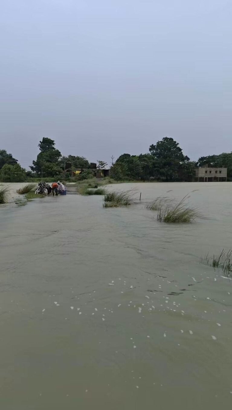 सिद्धार्थनगरः गांव के रास्ते पर चढ़ा 3 फीट पानी, आवागमन प्रभावित
